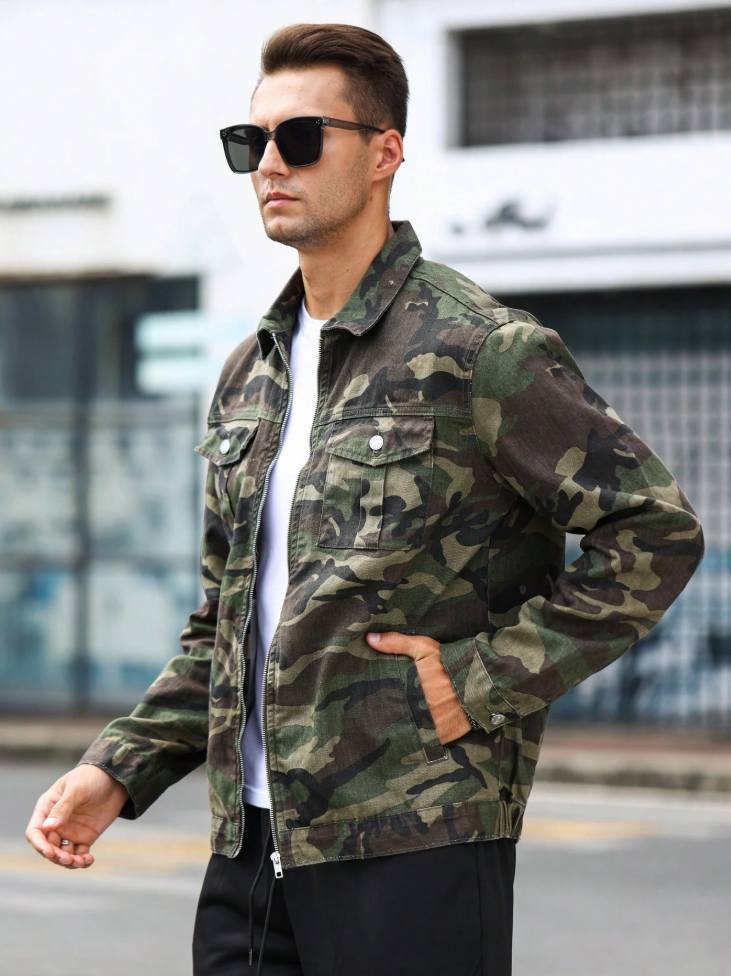 Form-fitting Denim Jacket For Men 2