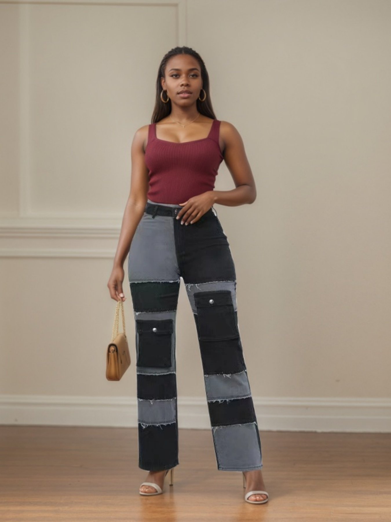 Large-size Women's Autumn New Style European And American High-quality Straight-cut High-waisted Wholesale Jeans For Women